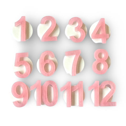Vintage High Tea Pink - number set