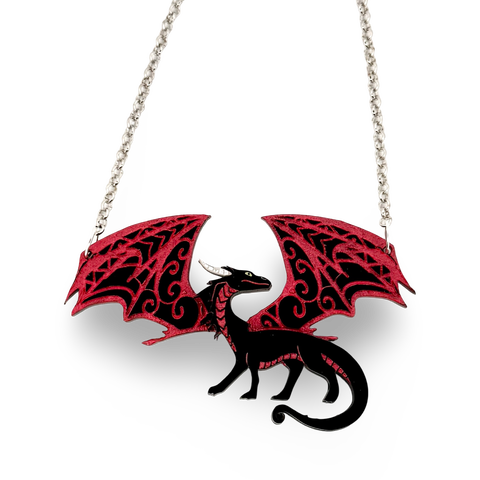 Black Dragon - necklace