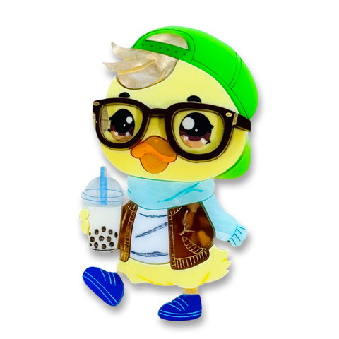 Bubbles the duck 🦆 - Brooch