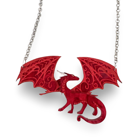 Red Dragon - necklace