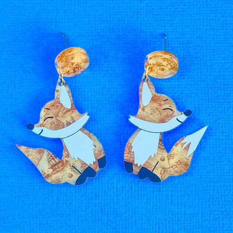 Davy Jones 🏴‍☠️ the fox 🦊 - earrings