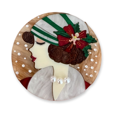 Gingerbread Muse - Brooch