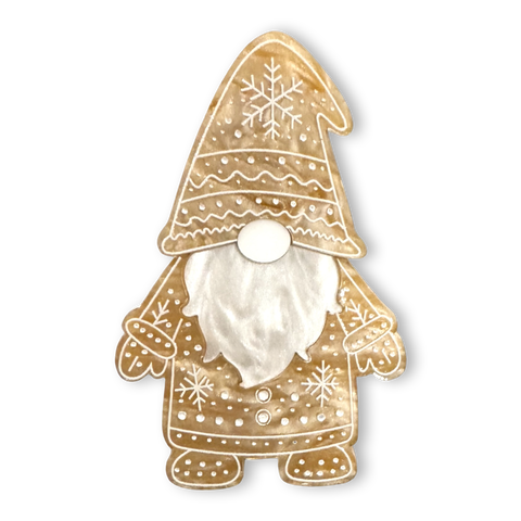 Ginger the gnome - Brooch