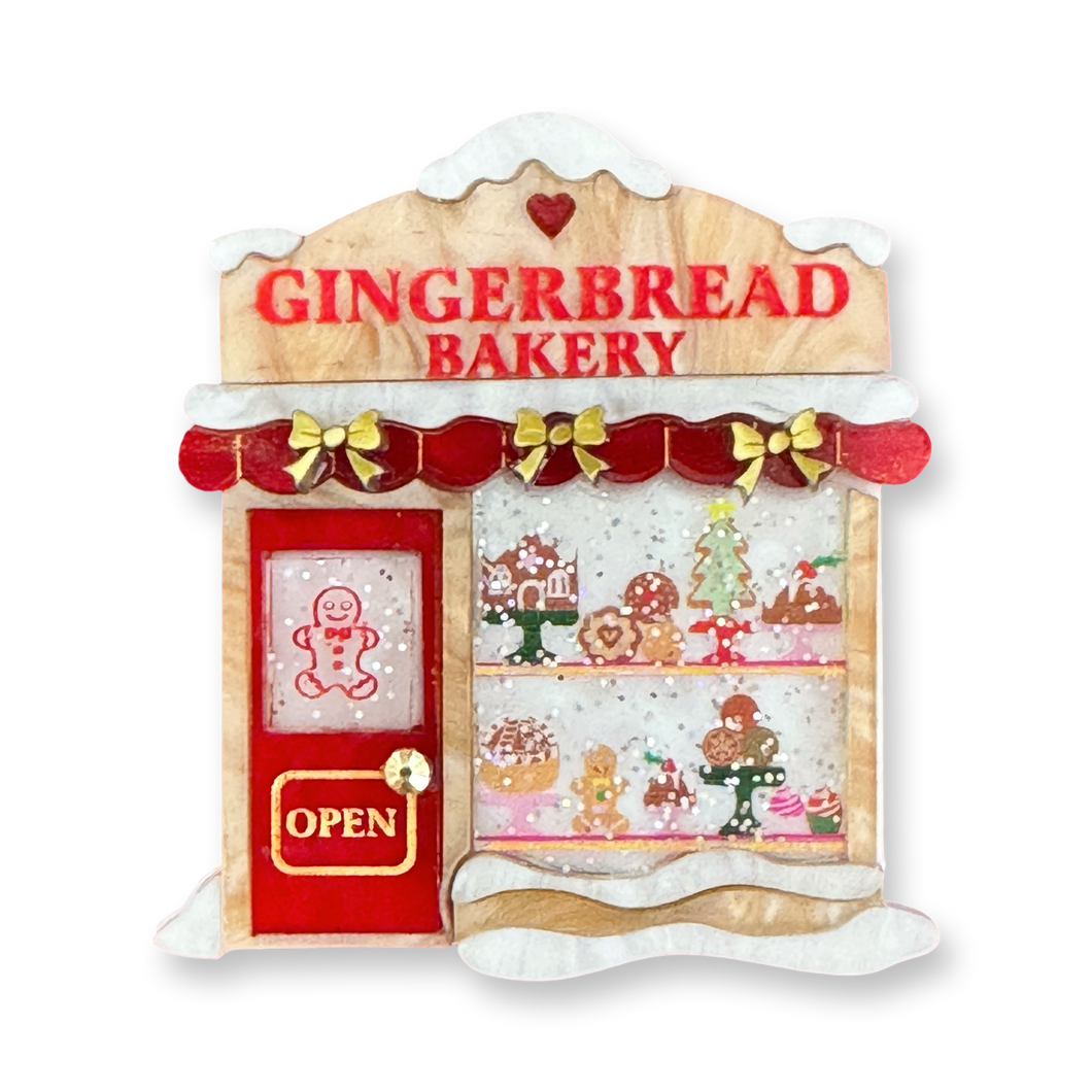 Gingerbread Bakery - Brooch