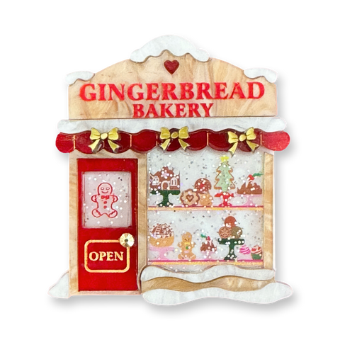 Gingerbread Bakery - Brooch