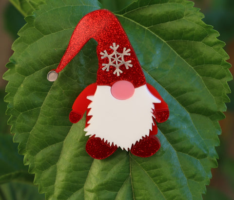 Gnome Santa 2019 - Brooch