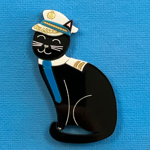 Captain Kitty - Brooch