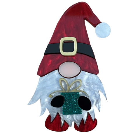 Santa gnome 2020 - Brooch