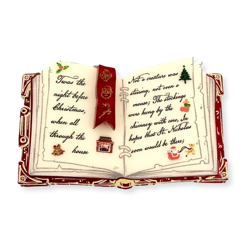 Christmas Eve book - Brooch