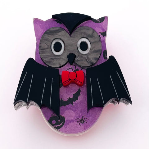 Vlad the 🦇 vampire 🦉 owl - Brooch